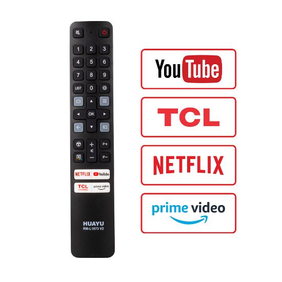 HUAYU KL TCL RM-L1673 NETFLIX-PRIME VIDEO-TCL CHANEL-YOUTUBE TUŞLU TCL LCD LED TV KUMANDA resmi