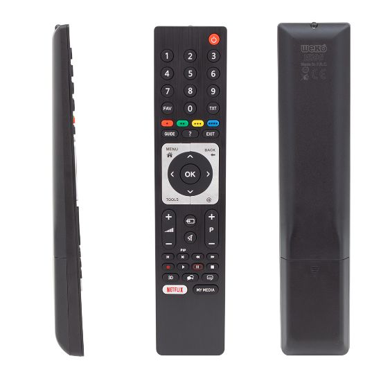 WEKO KL ARÇELİK-BEKO RC 3304805/01B RM-L271B NETFLIX TUŞLU LCD LED TV KUMANDA (TS5187R-A1) resmi