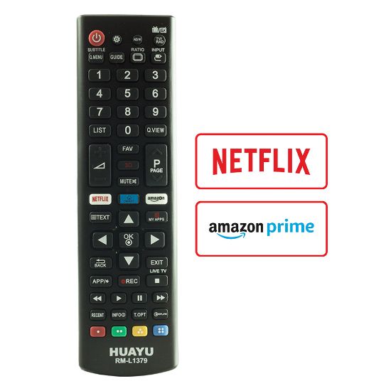 HUAYU KL RM-L1379 LG 3D NETFLIX-AMAZON SMART TUŞLU BLİSTERLİ LCD LED TV KUMANDA resmi