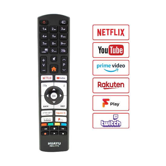 HUAYU KL VESTEL RM-L1773 NETFLIX-YOUTUBE-PRIME VIDEO TUŞLU UNIVERSAL LCD LED TV KUMANDA resmi