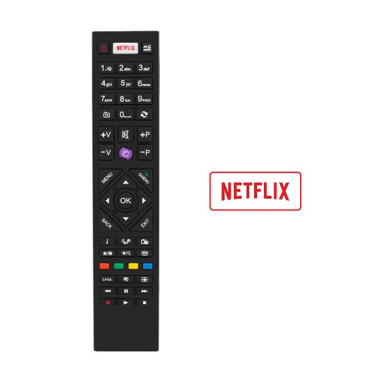 WEKO KL VESTEL RC4880 NETFLIX TUŞLU YENİ MODEL MOR TUŞLU LCD LED TV KUMANDA resmi