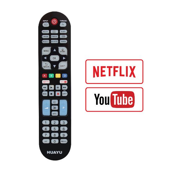 HUAYU URC1515 LG-SONY-SAMSUNG NETFLIX-YOUTUBE TUŞLU 3IN1 AMBALAJLI UNIVERSAL LCD LED TV KUMANDA resmi