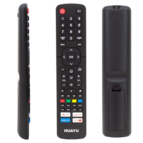 HUAYU URC1530 HISENSE NETFLIX-YOUTUBE-AMAZON TUŞLU AMBALAJLI LCD LED TV UNIVERSAL KUMANDA resmi