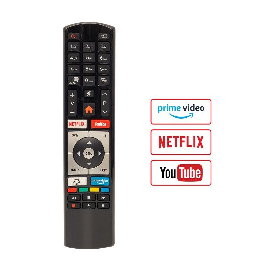 KL VESTEL RC4318P NETFLIX-YOUTUBE-PRİME VİDEO TUŞLU YAZISIZ LCD LED TV KUMANDA resmi