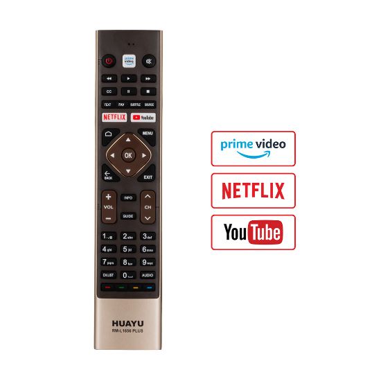 HUAYU KL HAIER RM-L1656 PLUS NETFLIX-YOUTUBE TUŞLU LCD LED TV KUMANDA resmi