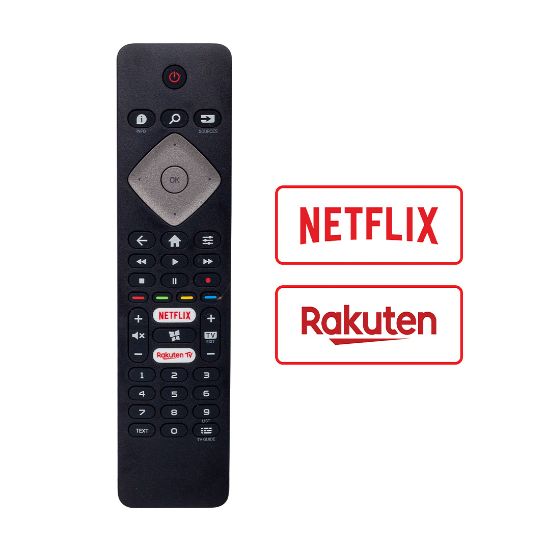 ORJİNAL KL PHILIPS NETFLIX-RAKUTEN TV TUŞLU BRC0884301-01 LED TV KUMANDA resmi