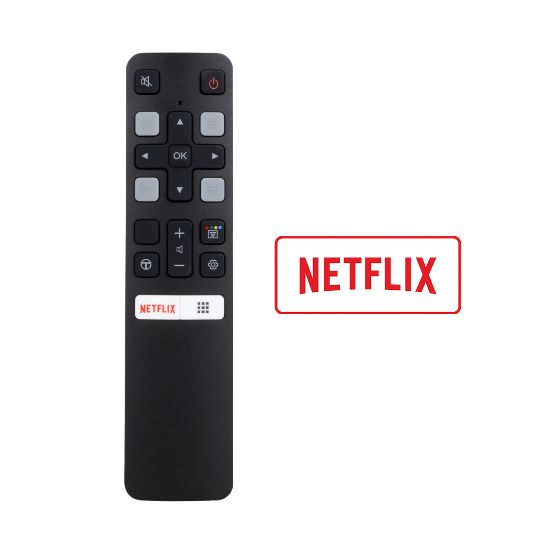 WEKO KL SES KOMUTSUZ  TCL RC 802V FMR1 50 - 55 ANDROID TV NETFLIX TUŞLU AKILLI LCD LED TV KUMANDA resmi