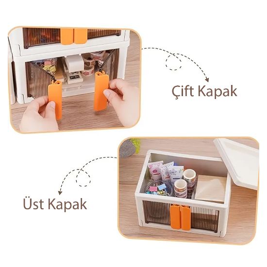 SUNUP SN-25882 31X49X30CM 32L KATLANABİLİR SAKLAMA KUTUSU resmi