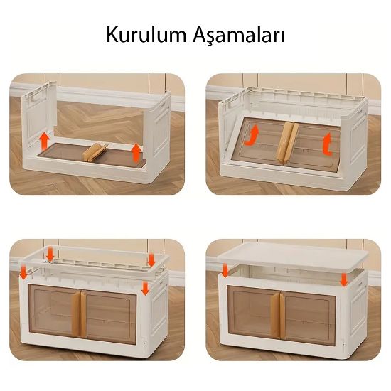 SUNUP SN-25882 31X49X30CM 32L KATLANABİLİR SAKLAMA KUTUSU resmi