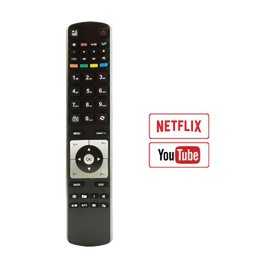 WEKO KL VESTEL RM-L1246B YENİ YOUTUBE VE NETFLIX TUŞLU LCD LED TV KUMANDA resmi