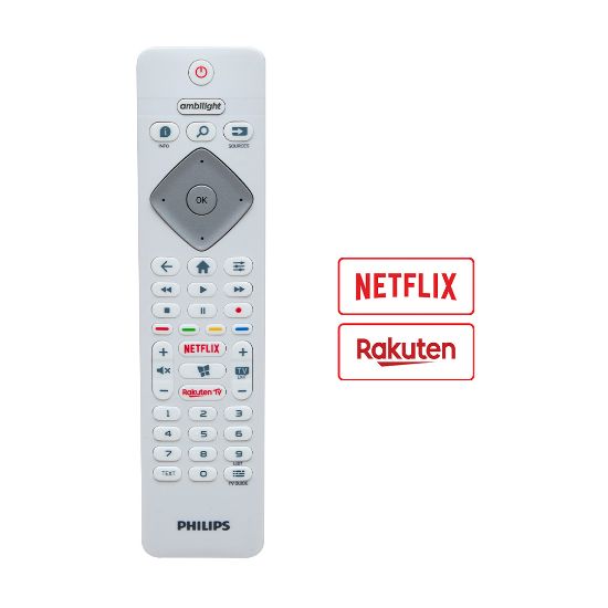 WEKO KL PHILIPS AMBILIGHT NETFLIX-RAKUTEN TUŞLU BEYAZ LCD LED TV KUMANDA resmi