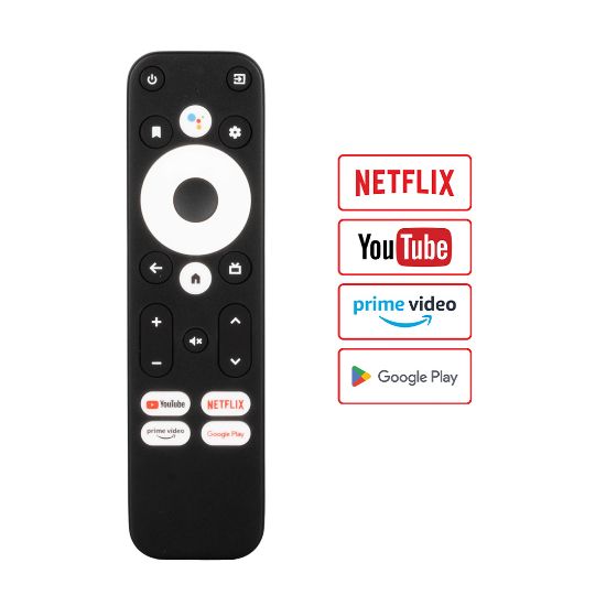 WEKO KR SUNNY * FTE MAXIMAL ANDROID TV DONGLE STICK GOOGLE PLAY-NETFLIX-YOUTUBE-PRIME VIDEO TUŞLU KUMANDA resmi
