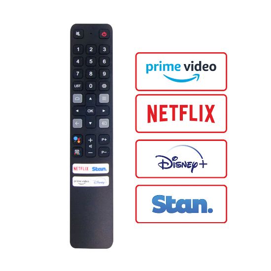 WEKO KL TCL RC901V FAR1 NETFLIX-STAN.-PRIME VIDEO-DISNEY+ TUŞLU LCD LED TV KUMANDA resmi