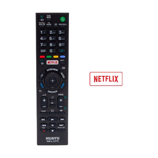 WEKO KL RM-L1275 SONY NETFLIX TUŞLU LCD LED TV KUMANDA resmi