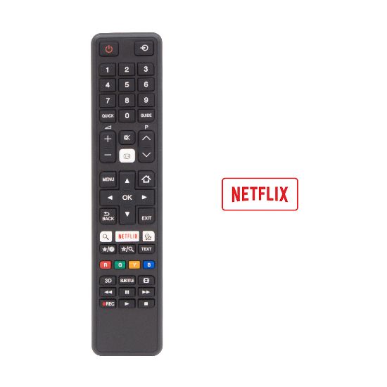 WEKO KL TOSHIBA CT-8053 NETFLIX TUŞLU SİYAH LCD LED TV KUMANDA (CT-8053-H74856008053X) resmi