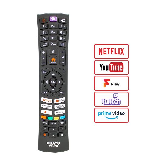 HUAYU KL VESTEL RM-L1785 NETFLIX-YOUTUBE-PRIME VIDEO TUŞLU UNIVERSAL LCD LED TV KUMANDA resmi