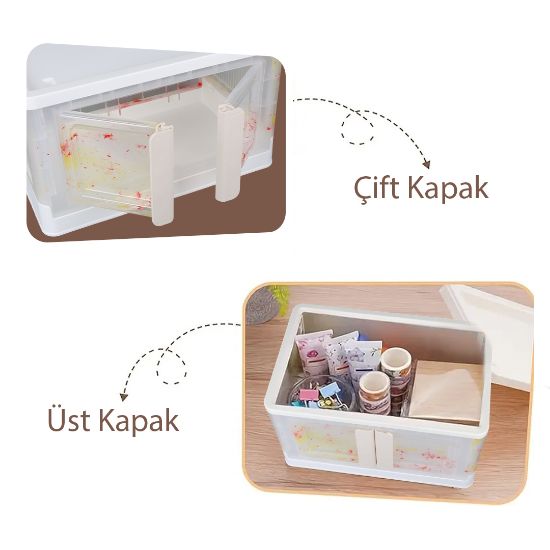 SUNUP SN-25884 31X49X30CM 32L KATLANABİLİR SAKLAMA KUTUSU resmi