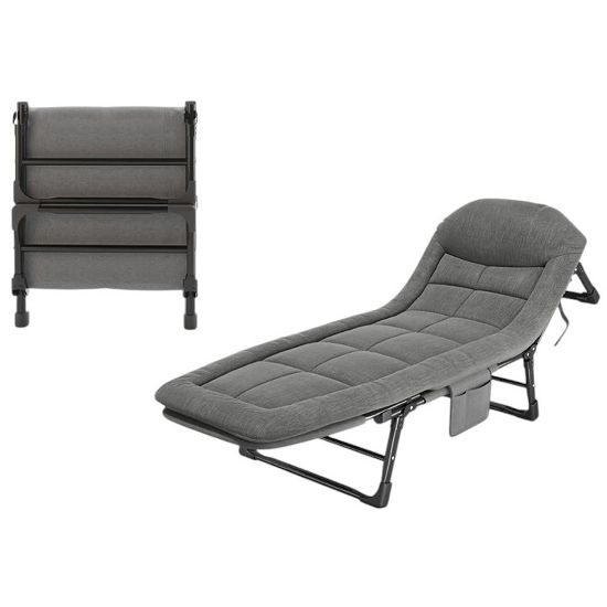 SUNUP SN-26974 TAŞINABİLİR AYARLANABİLİR 5 KADEME SÜNGER KAMP YATAK ŞEZLONG (AÇIK GRİ) resmi