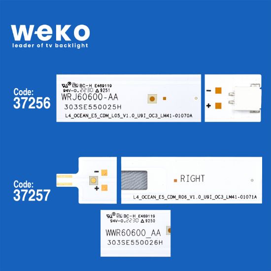 WKSET-6587 37256X4 37257X4 SE55D11L/R-ZC22AG-03 8 ADET LED BAR resmi