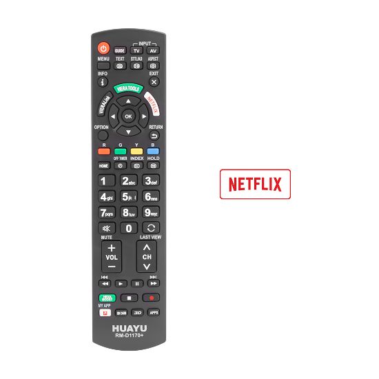 WEKO KL RM-D1170+ PANASONIC NETFLIX TUŞLU 3DLİ LCD LED TV KUMANDA resmi