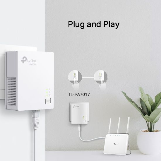 TP-LINK TL-PA7017KIT 1000MBPS AV1000 POWERLINE AD resmi