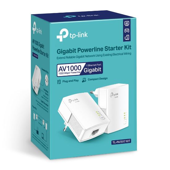 TP-LINK TL-PA7017KIT 1000MBPS AV1000 POWERLINE AD resmi