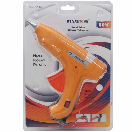 WINNBOSS WN-1179 80 WATT ANAHTARLI SICAK MUM SİLİKON TABANCASI resmi