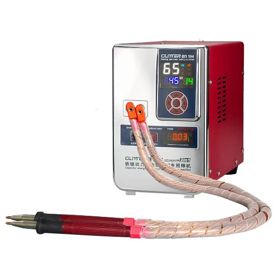 GLİTTER 811H ŞARJLI PİL PROFESYONEL BAKIR - NİKEL PUNTA KAYNAK MAKİNESİ 36KW/42KW 7000A resmi