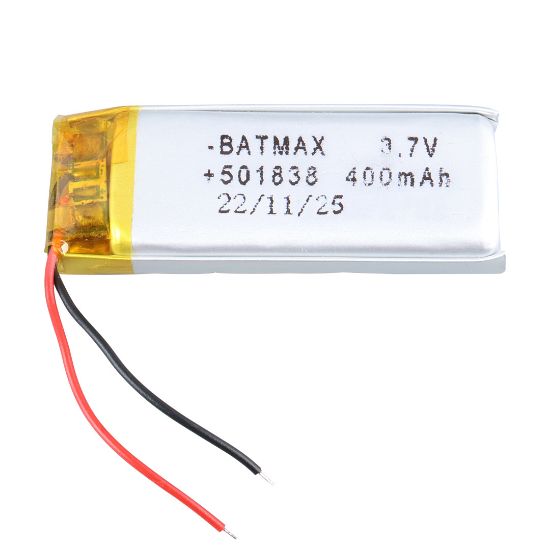 POWERMASTER 501838 3.7 VOLT 400 MAH LİTYUM POLİMER PİL resmi
