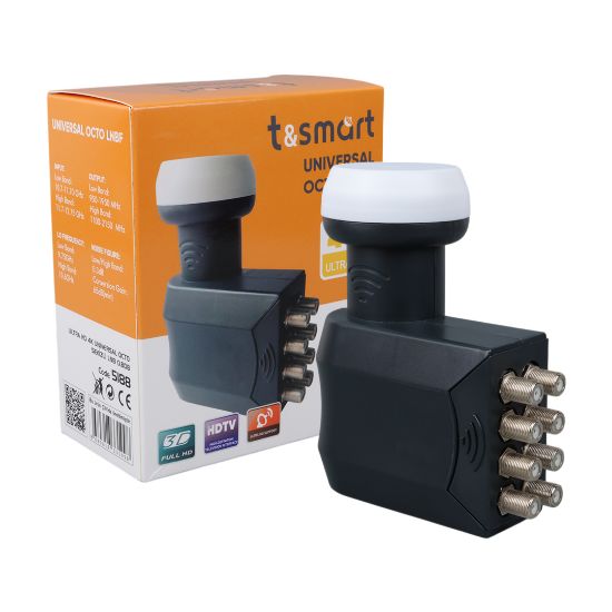 TSMART ULTRA HD 4K UNIVERSAL OCTO SEKİZLİ LNB 0.8DB resmi
