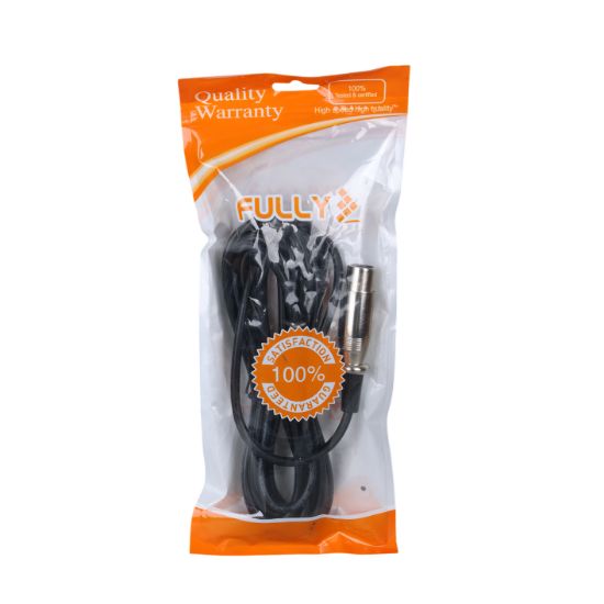 FULLY G-526V 6.3MM MONO ERKEK CANON DİŞİ 4 METRE  MİKROFON ARA KABLOSU resmi