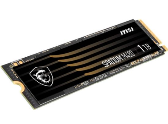 1TB MSI SSD SPATIUM M480 PRO PCIE 4.0 NVME M.2 7400/6000MB/s resmi