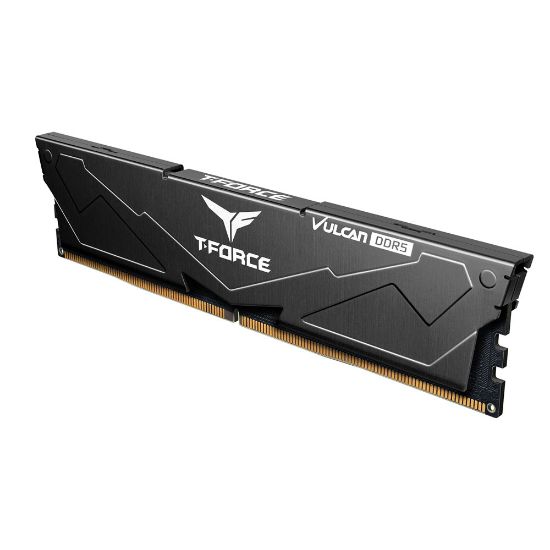 Team T-Force Vulcan Black 16GB 1x16GB 6000Mhz DDR5 CL38 Gaming Ram (FLBD516G6000HC38G01) resmi