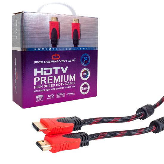 POWERMASTER 1.4V 3D 15 METRE ÖRGÜLÜ KUTULU HDMI KABLO resmi