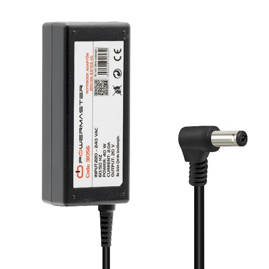 POWERMASTER 20 VOLT - 2 AMPER 5.5*2.5 UÇLU LENOVO IBM NOTEBOOK ADAPTÖR resmi