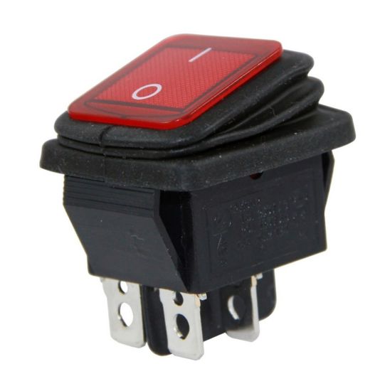 POWERMASTER IC-104W-S GENİŞ KÖRÜKLÜ IŞIKLI ANAHTAR ON-OFF 4P 20 AMPER resmi