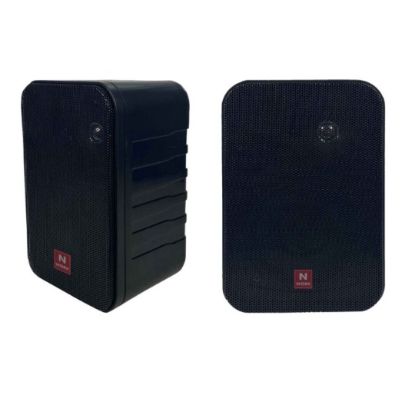 NWORK NW-4T 10 CM 10 WATT 2Lİ TAKIM SİYAH TRAFOLU SÜTUN HOPARLÖR resmi