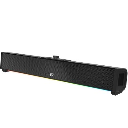 RAMPAGE RM-1 SOUNDWAVE PLUS SİYAH 2X15 WATT+34 WATT BT+USB+AUX+TF KARTLI GAMİNG SOUNDBAR resmi
