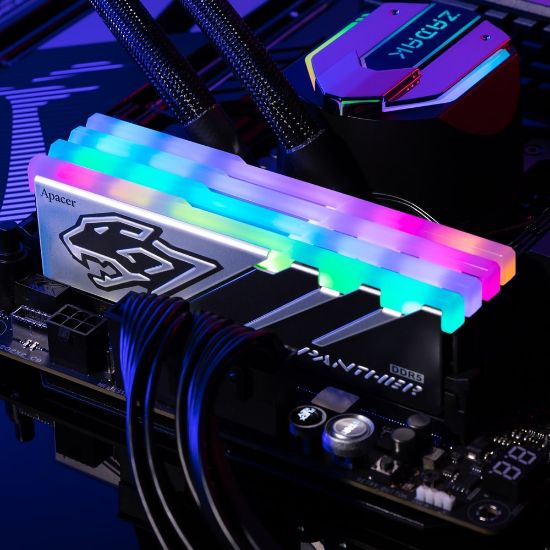 Apacer Panther RGB 16GB 1x16GB 6000MHz CL40 DDR5 Gaming Ram (AH5U16G60C6229BAA-1) resmi