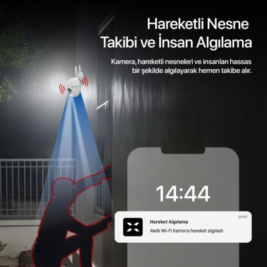 XENON X7266 FHD 3MP GECE G. WI-FI GUVENLIK KAM. resmi