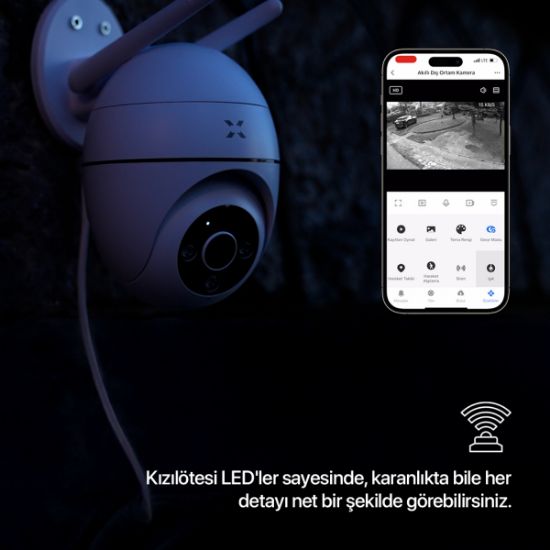XENON X7266 FHD 3MP GECE G. WI-FI GUVENLIK KAM. resmi