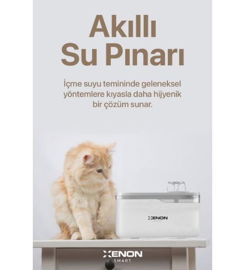 XENON SMART WIFI DESTEKLI KEDI SU PINARI X8650_M1 resmi