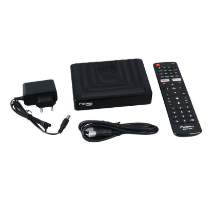 FOBEM VISION S HİBRİT 4GB RAM 32GB HDD 1.5GHZ SES KOMUTLU UYDU ALICILI ANDROID TV BOX (TUNERLİ) resmi