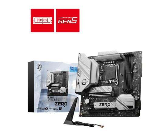 MSI B760M PROJECT ZERO 1700 DDR5 7800MHZ MATX resmi