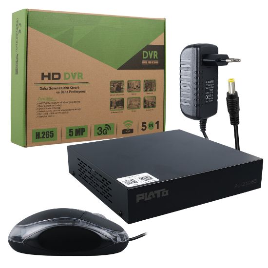 PLATO PL-21065 4 KANAL 6IN1 1080N 5 MP DESTEKLİ DVR KAYIT CİHAZI (H265) resmi