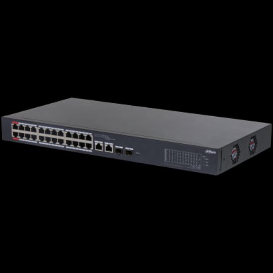 DAHUA DH-CS4226-24ET-240 24 PORT 24XFE-2XGE/SFP YÖNETİLEBİLİR 240W POE SWİTCH resmi