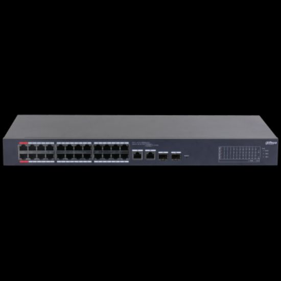 DAHUA DH-CS4226-24ET-240 24 PORT 24XFE-2XGE/SFP YÖNETİLEBİLİR 240W POE SWİTCH resmi