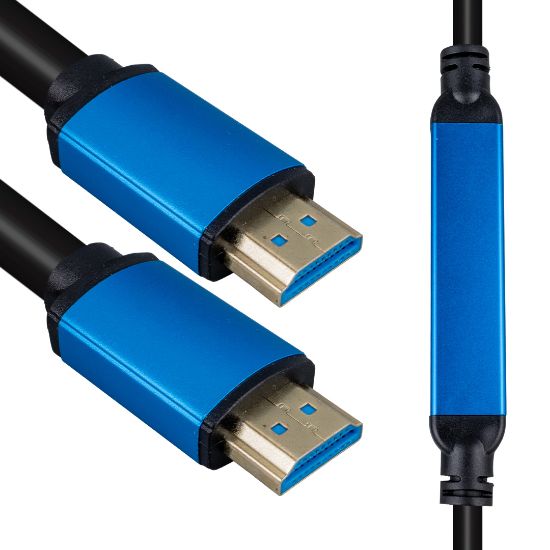 FULLY G-508B 40 METRE DÜZ SİYAH ÇİPSETLİ + ÇİFT FİLTRELİ HDMI KABLO resmi