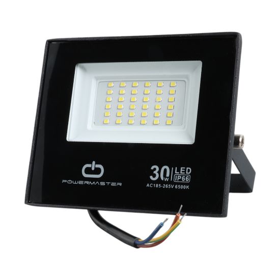 POWERMASTER PM-22585 30 WATT - 220 VOLT 6500K IP66 150* IŞIK AÇISI SİYAH SLİM KASA LED PROJEKTÖR resmi