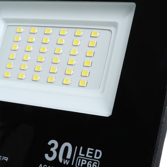 POWERMASTER PM-22585 30 WATT - 220 VOLT 6500K IP66 150* IŞIK AÇISI SİYAH SLİM KASA LED PROJEKTÖR resmi